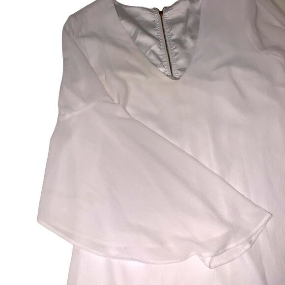 Bebe white bell sleeve dress - Picture 3 of 3